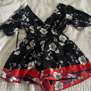 Wrap romper from Francesca’s